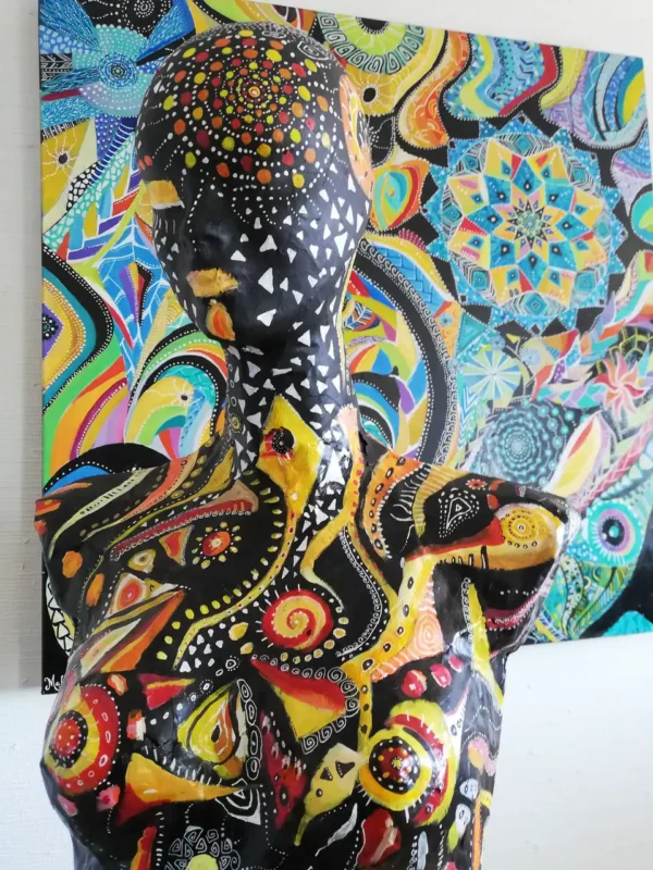 Sculpture "Peau d'âme sur le chemin des possibles"