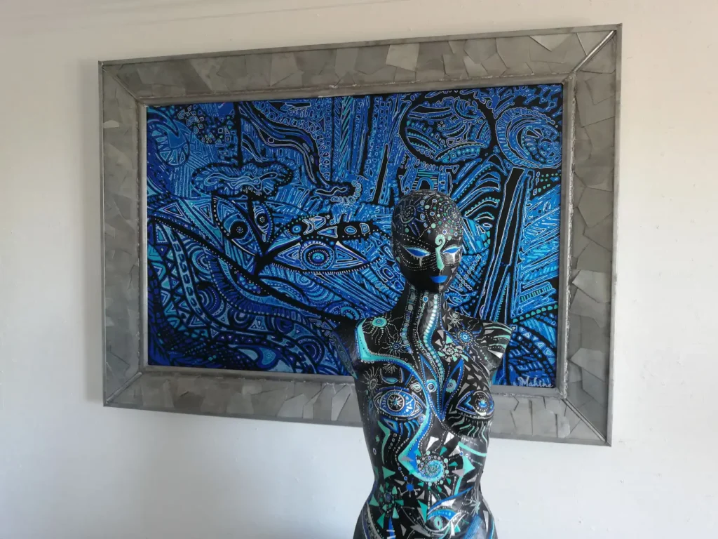 Sculpture "Peau d'âme, la source en éveil entité 2"